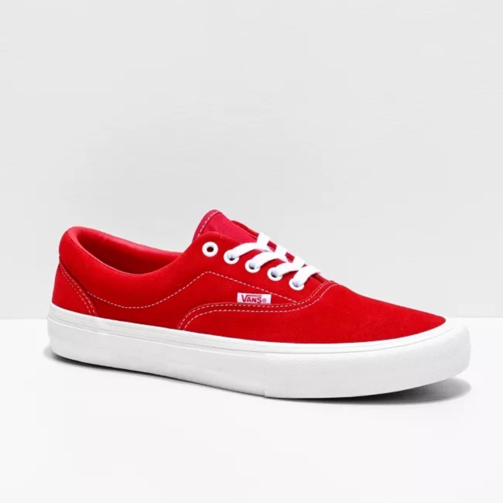NEW Vans Era Pro Suede Red White